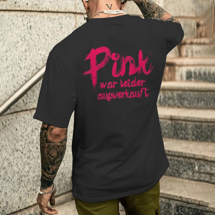 Pink War Unsell T-Shirt mit Rückendruck Geschenke für Ihn