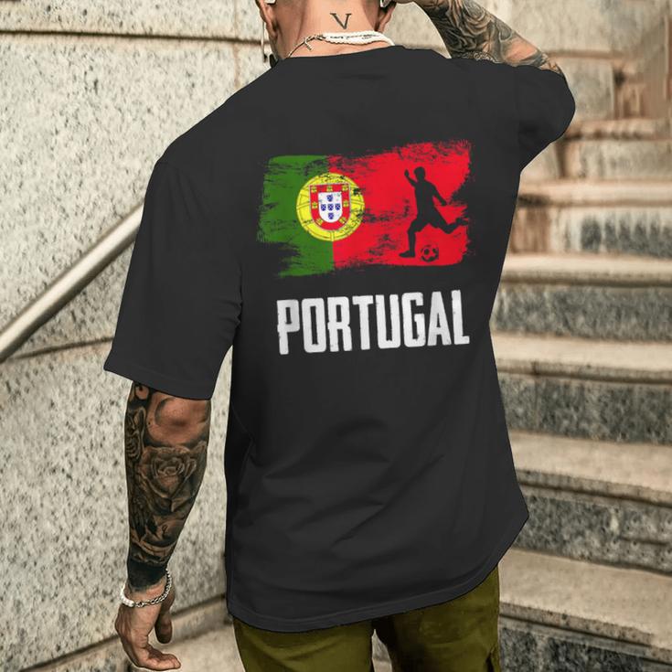 Portugal Flag Jersey Portuguese Soccer Team Portuguese T-Shirt mit Rückendruck Geschenke für Ihn