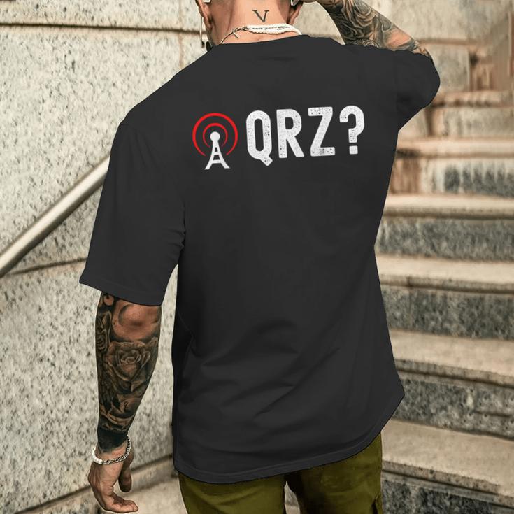 Qrz Amateur Radio T-Shirt mit Rückendruck Geschenke für Ihn