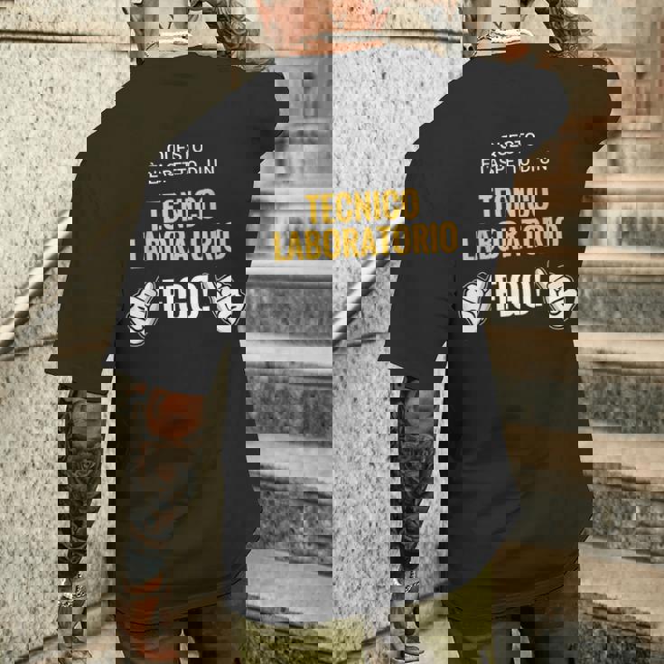 Questo È L'aspetto Di Un Tecnico Di Laboratorio Figo T-shirt da uomo con stampa posteriore Regalos para él