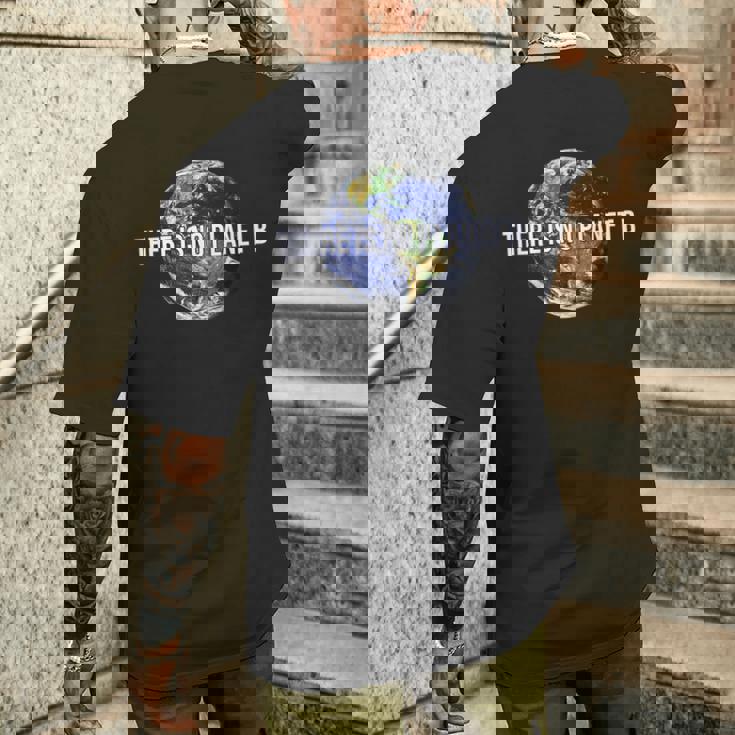There Is No Planet B A Maniche Corte Protezione Ambientale T-shirt da uomo con stampa posteriore Regalos para él