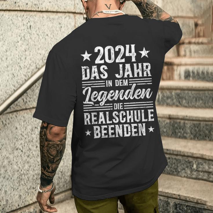 Realschule Abschluss2024 Legends End Realschule T-Shirt mit Rückendruck Geschenke für Ihn