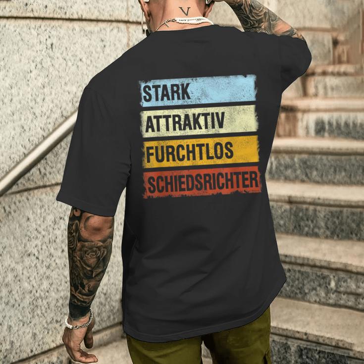 Referee Football Handball Referee Slogan Schiri T-Shirt mit Rückendruck Geschenke für Ihn