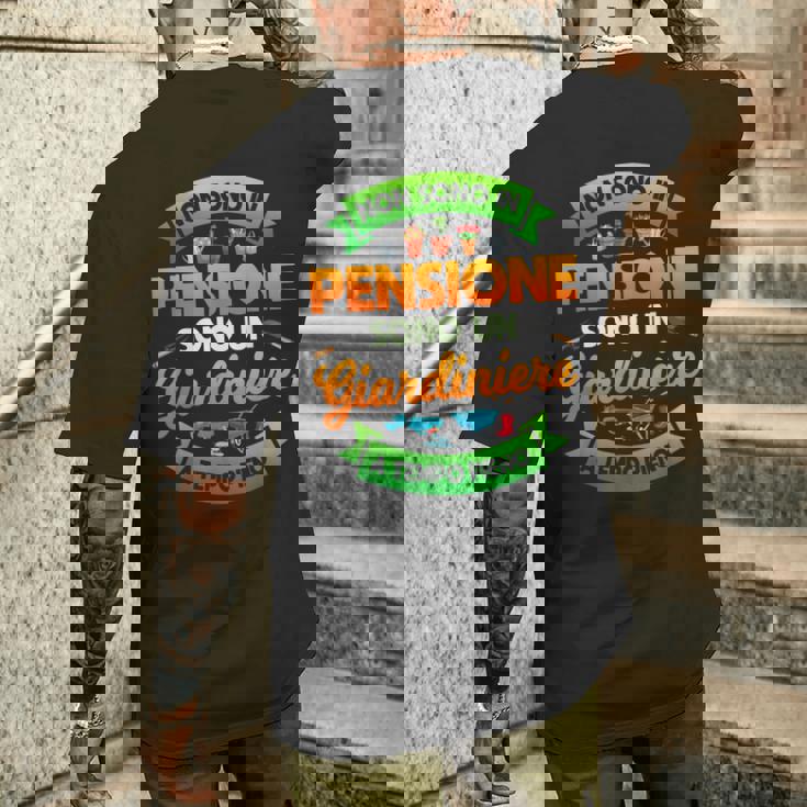 Regalo In Pensione Per Giardiniere Pensionamento Umorismo T-shirt da uomo con stampa posteriore Regalos para él