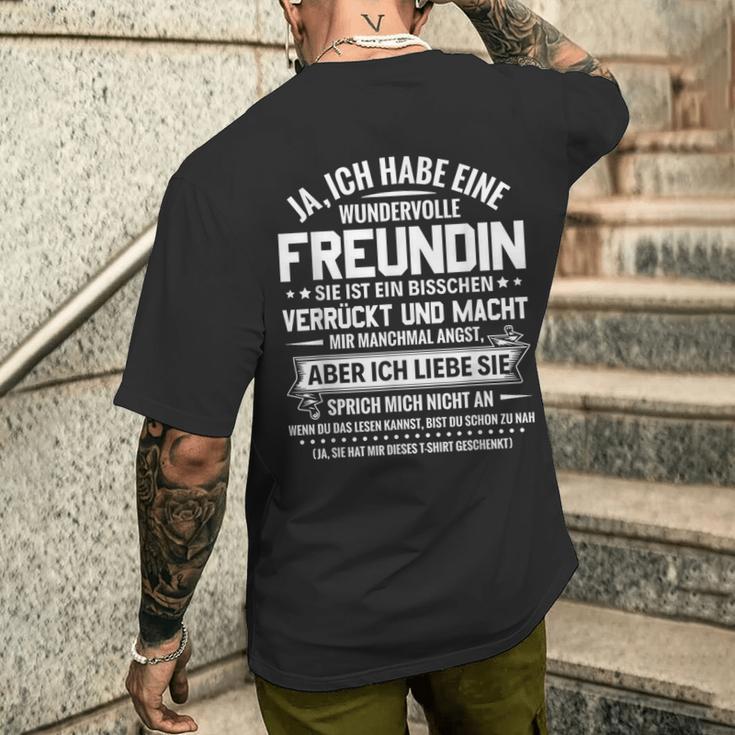 Relationship Partner Don't Speak Ich Habe Eine Freundin T-Shirt mit Rückendruck Geschenke für Ihn