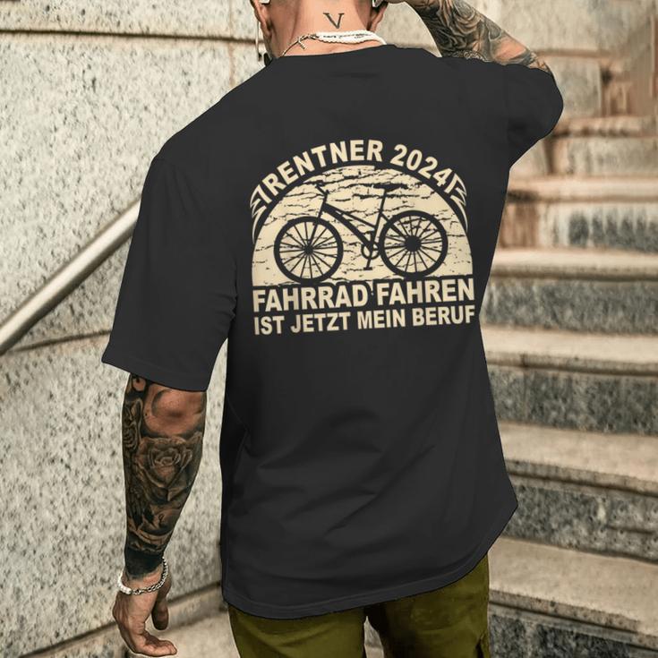 Rente 2024 Bicycle T-Shirt mit Rückendruck Geschenke für Ihn