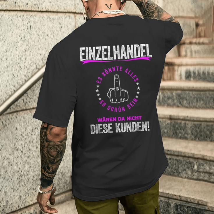 Retail Seller Kaufrau Retail T-Shirt mit Rückendruck Geschenke für Ihn