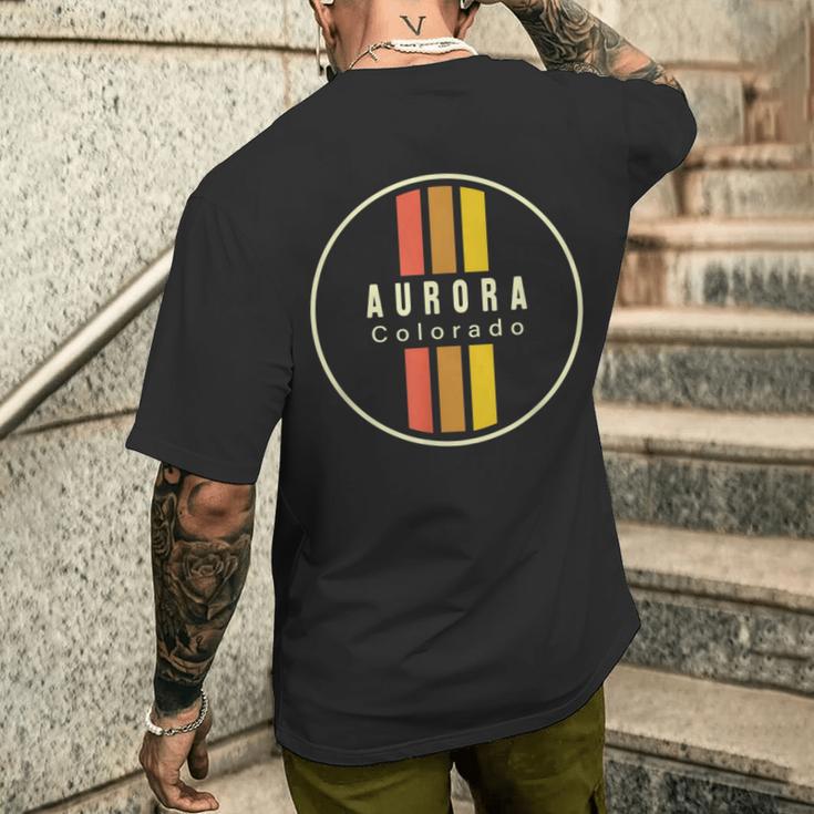 Retro Aurora Colorado T-Shirt mit Rückendruck Geschenke für Ihn