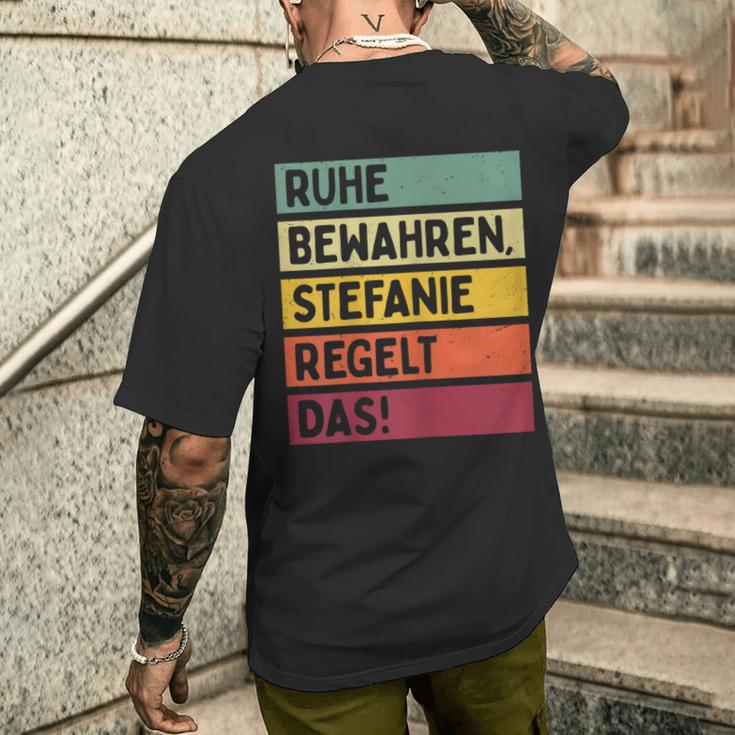 In Retro Colours Stefanie Regelt T-Shirt mit Rückendruck Geschenke für Ihn