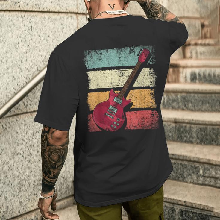 Retro Guitar T-Shirt mit Rückendruck Geschenke für Ihn