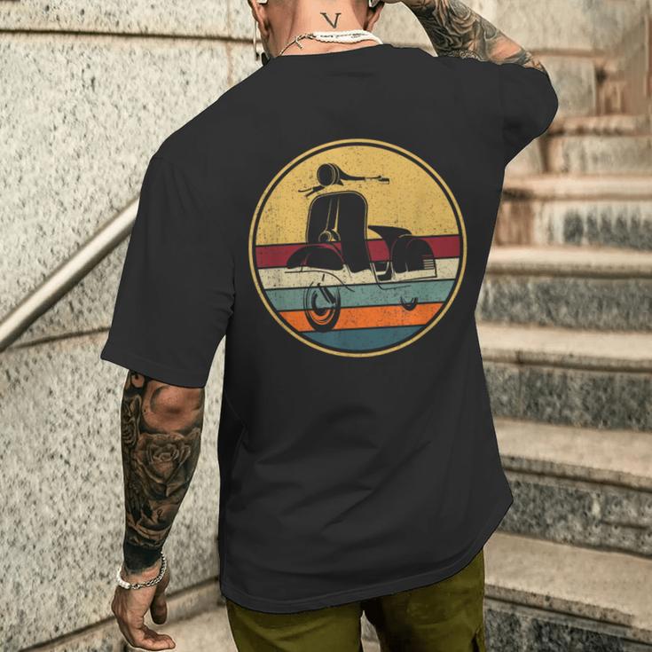 Retro Scooter Moped Intage Moped T-Shirt mit Rückendruck Geschenke für Ihn