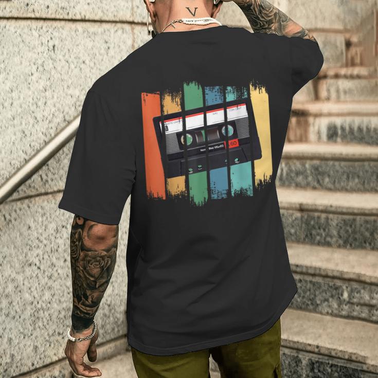 Retro Style Old School Tape Cassetteintage Mixtape T-Shirt mit Rückendruck Geschenke für Ihn