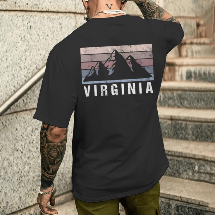 Retrointageirginia Usa Für Damen T-Shirt mit Rückendruck Geschenke für Ihn