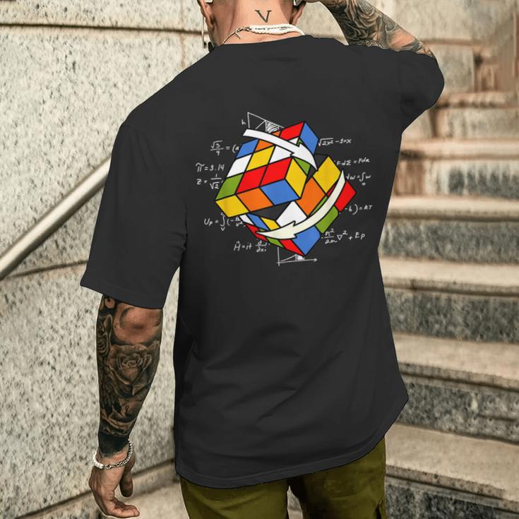 Rubik's Cube Magic Cube Retro Rubiintage Nerd T-Shirt mit Rückendruck Geschenke für Ihn