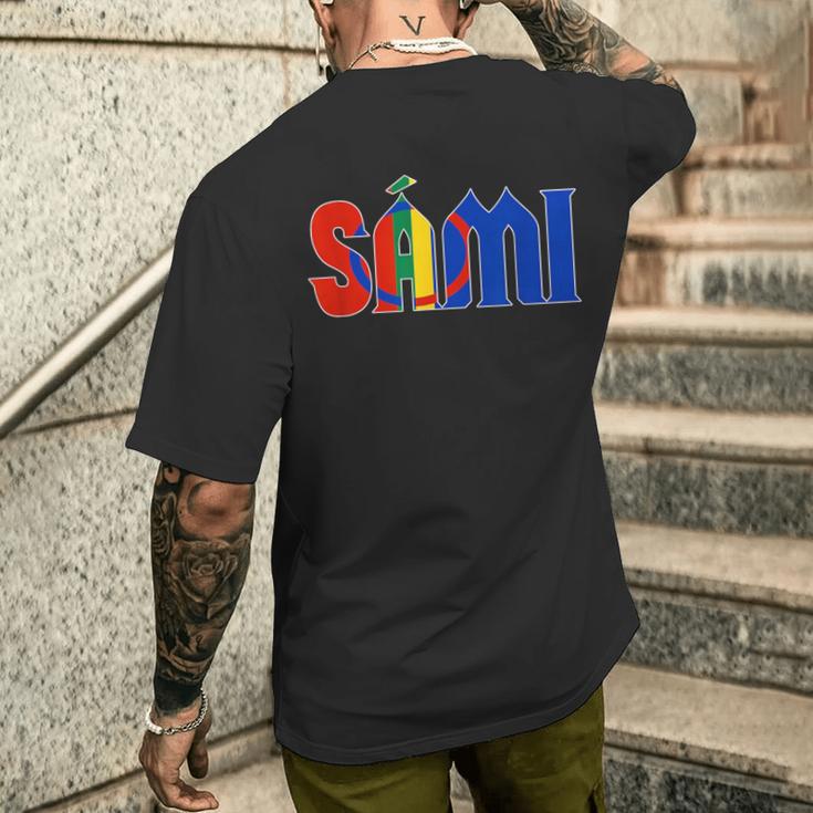 Saami Of Sapmi Flag T-Shirt mit Rückendruck Geschenke für Ihn