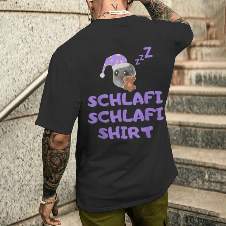 Sad Hamster Schlafi Schlafi T-Shirt mit Rückendruck Geschenke für Ihn