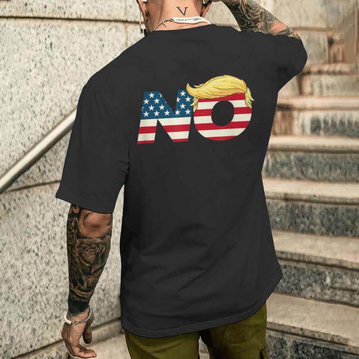 Sag Nein Zu Trump Nein Trump Anti Trump T-Shirt mit Rückendruck Geschenke für Ihn