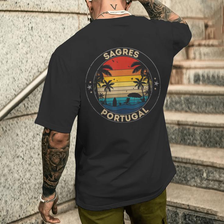 Sagres Souvenir Portugal Memory T-Shirt mit Rückendruck Geschenke für Ihn