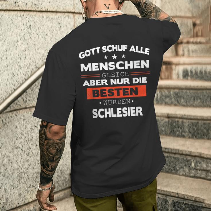 Schlesien Schlesier Deutschland Poland Slogan T-Shirt mit Rückendruck Geschenke für Ihn