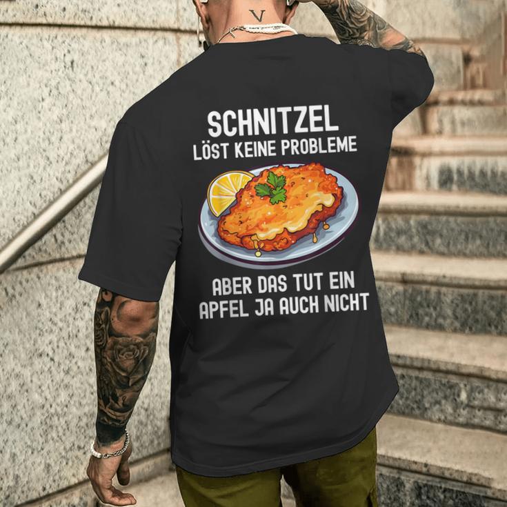 Schnitzel Löve Keine Probleme Question Schnitzel T-Shirt mit Rückendruck Geschenke für Ihn