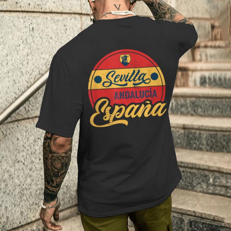 Sevilla Andalusia Spain Espana T-Shirt mit Rückendruck Geschenke für Ihn