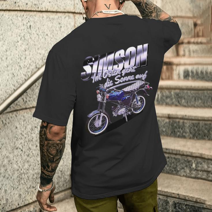 Simson Blue T-Shirt mit Rückendruck Geschenke für Ihn