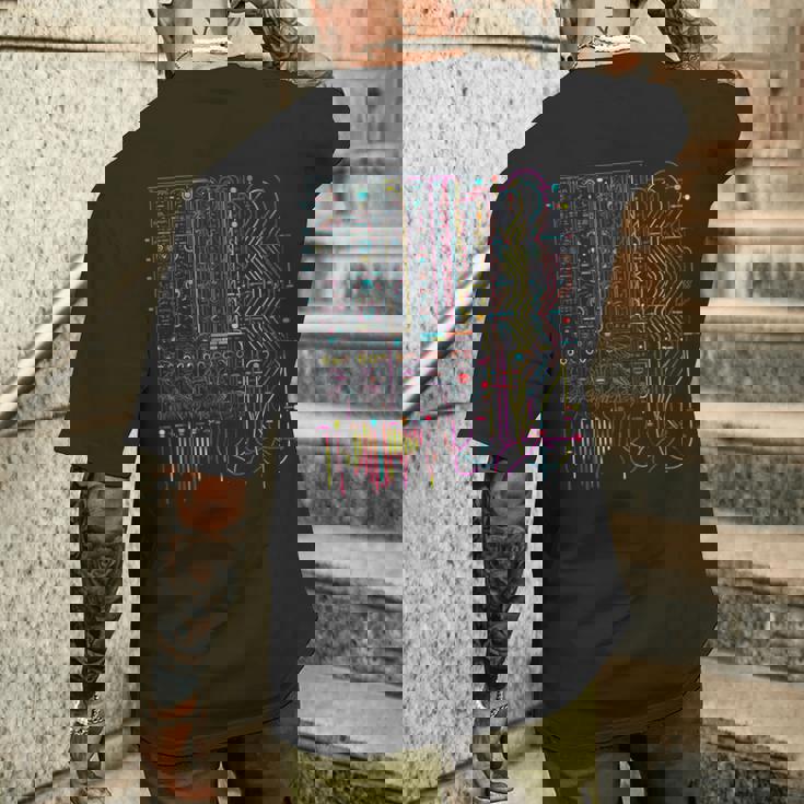 Sintetizzatore Analogico Musica Elettronica Modulare Life T-shirt da uomo con stampa posteriore Regalos para él