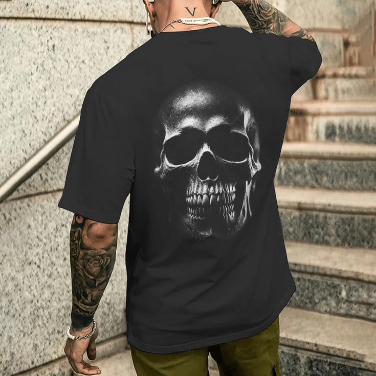 Skull Skull Skull Skeleton Head T-Shirt mit Rückendruck Geschenke für Ihn