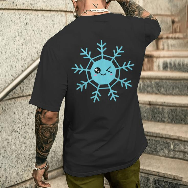 Snowflake Zinkert In Winter T-Shirt mit Rückendruck Geschenke für Ihn