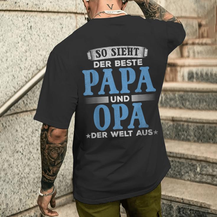 So Ssieht Der Beste Papa Und Opa Der Welt Aus I Grandfather Grandpa T-Shirt mit Rückendruck Geschenke für Ihn