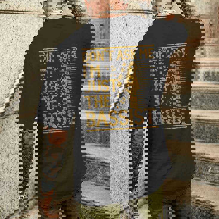 Sono Bassista Idea Regalo Chitarra Basso T-shirt da uomo con stampa posteriore Regalos para él