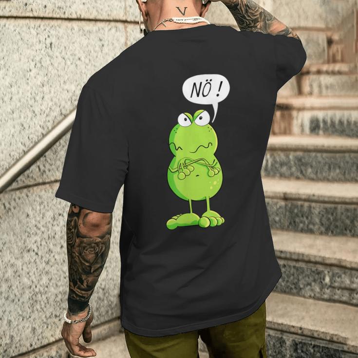 Statement Frog Nö Fun T-Shirt mit Rückendruck Geschenke für Ihn