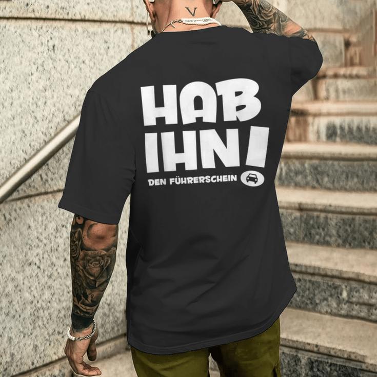 Stolzer Driving License Owner Hab Ihn Den Driving License T-Shirt mit Rückendruck Geschenke für Ihn