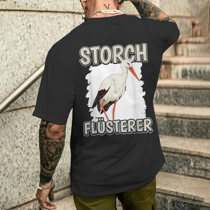 Stork Whisperer Storchflüsterer Sachenogel Stork T-Shirt mit Rückendruck Geschenke für Ihn