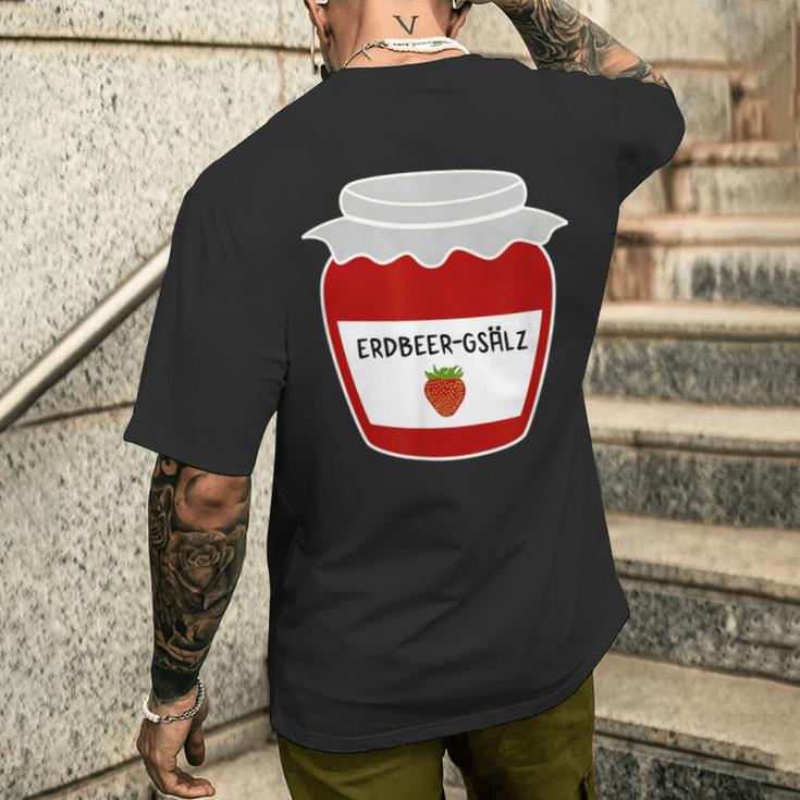 With Strawberry Gsälz Strawberrmmarmalade Swabian Schwoba Schwaben T-Shirt mit Rückendruck Geschenke für Ihn