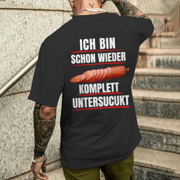 Sucuk Turkish Sausage Saying Nicht Unterdönert Sucuk T-Shirt mit Rückendruck Geschenke für Ihn