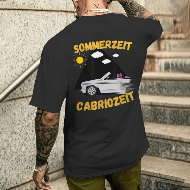 Summer Time Convertible Time Saying Cabrio Driver T-Shirt mit Rückendruck Geschenke für Ihn