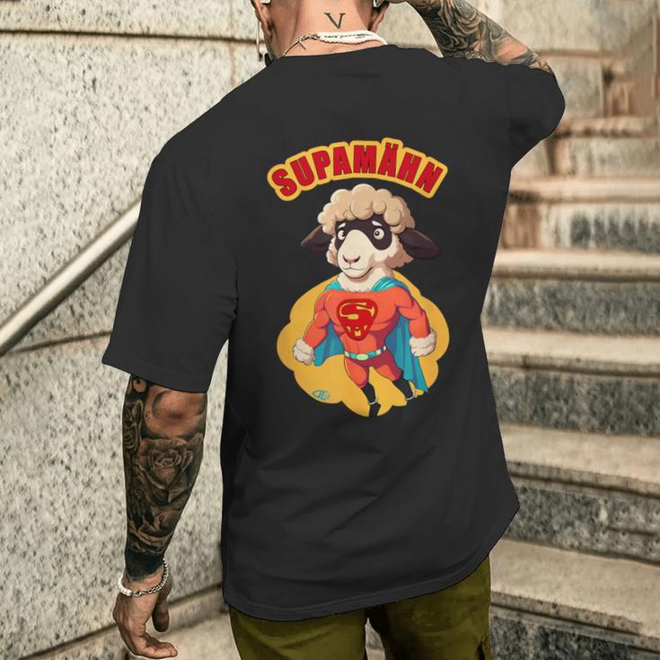 Supamähn T-Shirt mit Rückendruck Geschenke für Ihn