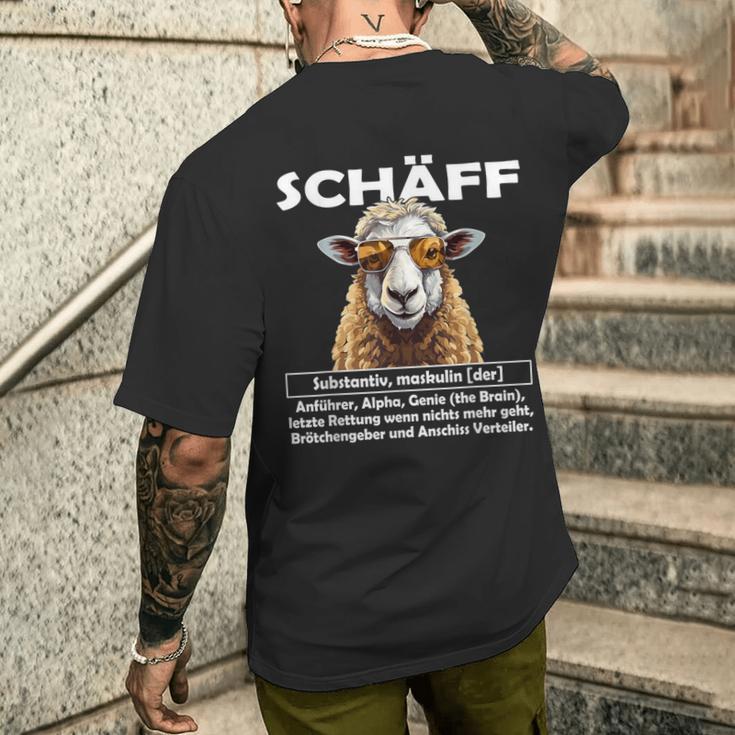 Supervisor Chef Schäff T-Shirt mit Rückendruck Geschenke für Ihn