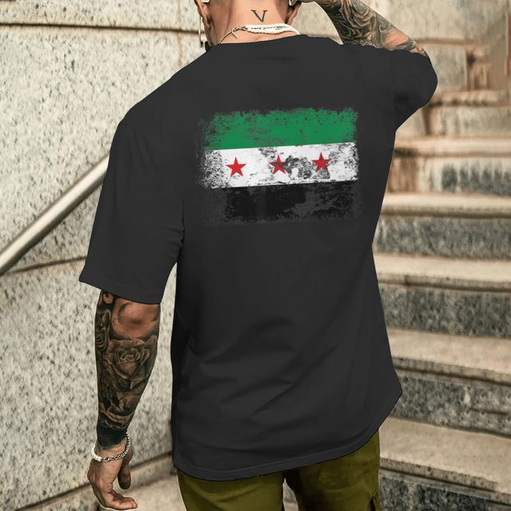 Syria Flag Ich Bin Stolz Auf Mein Land T-Shirt mit Rückendruck Geschenke für Ihn