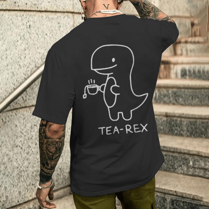 Tea Rex For Tea Drinkers And Dinosaur Lovers T-Shirt mit Rückendruck Geschenke für Ihn