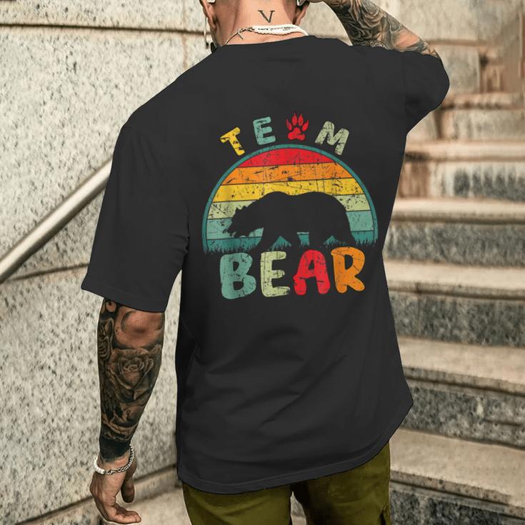 Team Bear Ich Wählle Den Bären T-Shirt mit Rückendruck Geschenke für Ihn