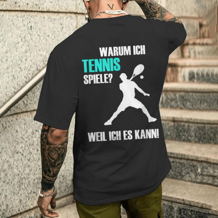 Tennis Slogan Idea For Tennis Players T-Shirt mit Rückendruck Geschenke für Ihn