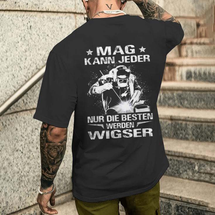 Tig Welder Metal Builder Welding Expert T-Shirt mit Rückendruck Geschenke für Ihn