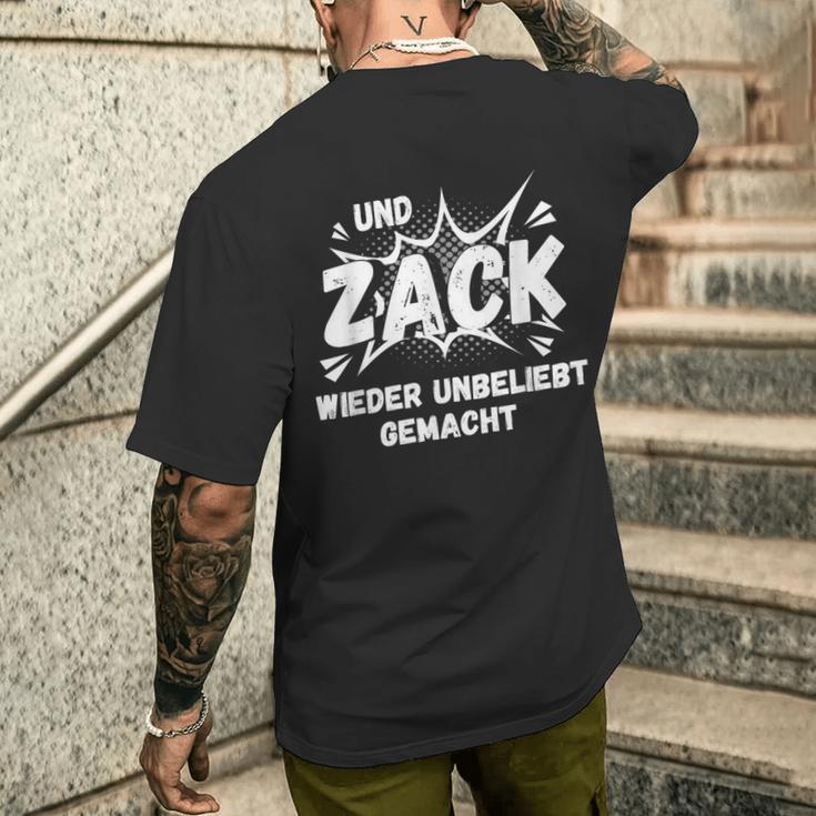 Und Zack Wieder Unpopular Machen S T-Shirt mit Rückendruck Geschenke für Ihn