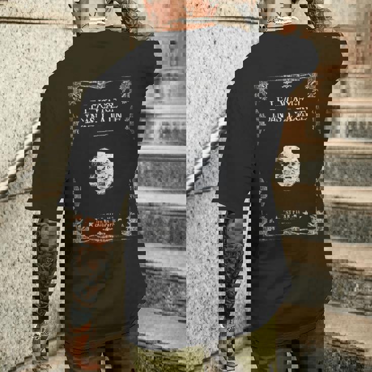 Uniaggio Sulla Luna 1902 Film Muto Film Classicointage T-shirt da uomo con stampa posteriore Regalos para él