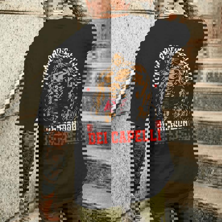 Uomo Con Un Corpo Come Questo Chi Ha Bisogno Dei Capelli Palestra T-shirt da uomo con stampa posteriore Regalos para él