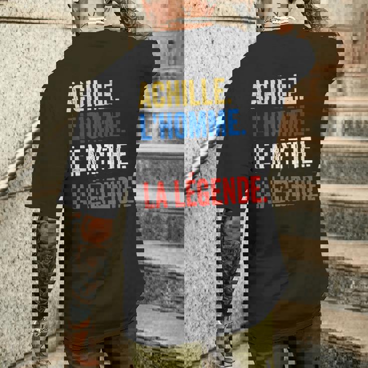 Uomo Idea Regalo Achille L'uomo Il Myto La Leggenda T-shirt da uomo con stampa posteriore Regalos para él