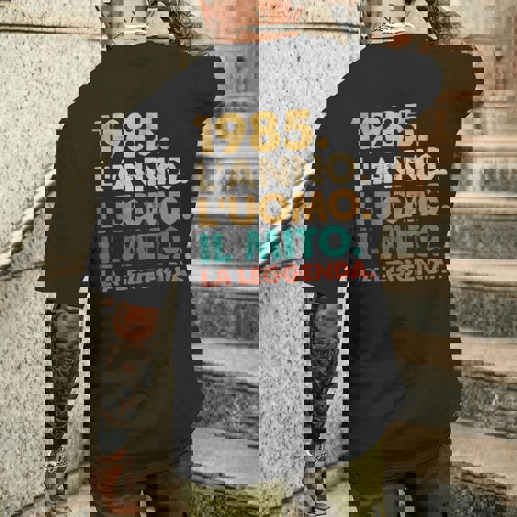 Uomo Mito Leggenda Italiano Anno Di Nascita 1985 Retro 1985 T-shirt da uomo con stampa posteriore Regalos para él