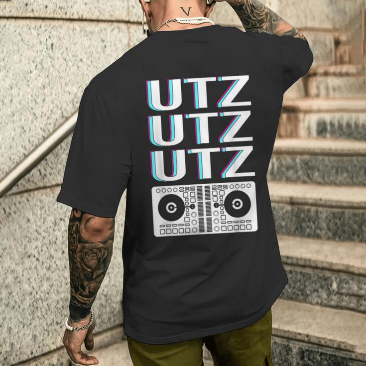 Utz Utz Utz Cool Techno Beat s T-Shirt mit Rückendruck Geschenke für Ihn